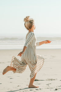 INDIE BLUE Romper Rita Romper (ash stripe) FINAL SALE