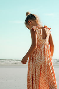 INDIE BLUE Dresses Liza Maxi Dress (floral diamond) FINAL SALE