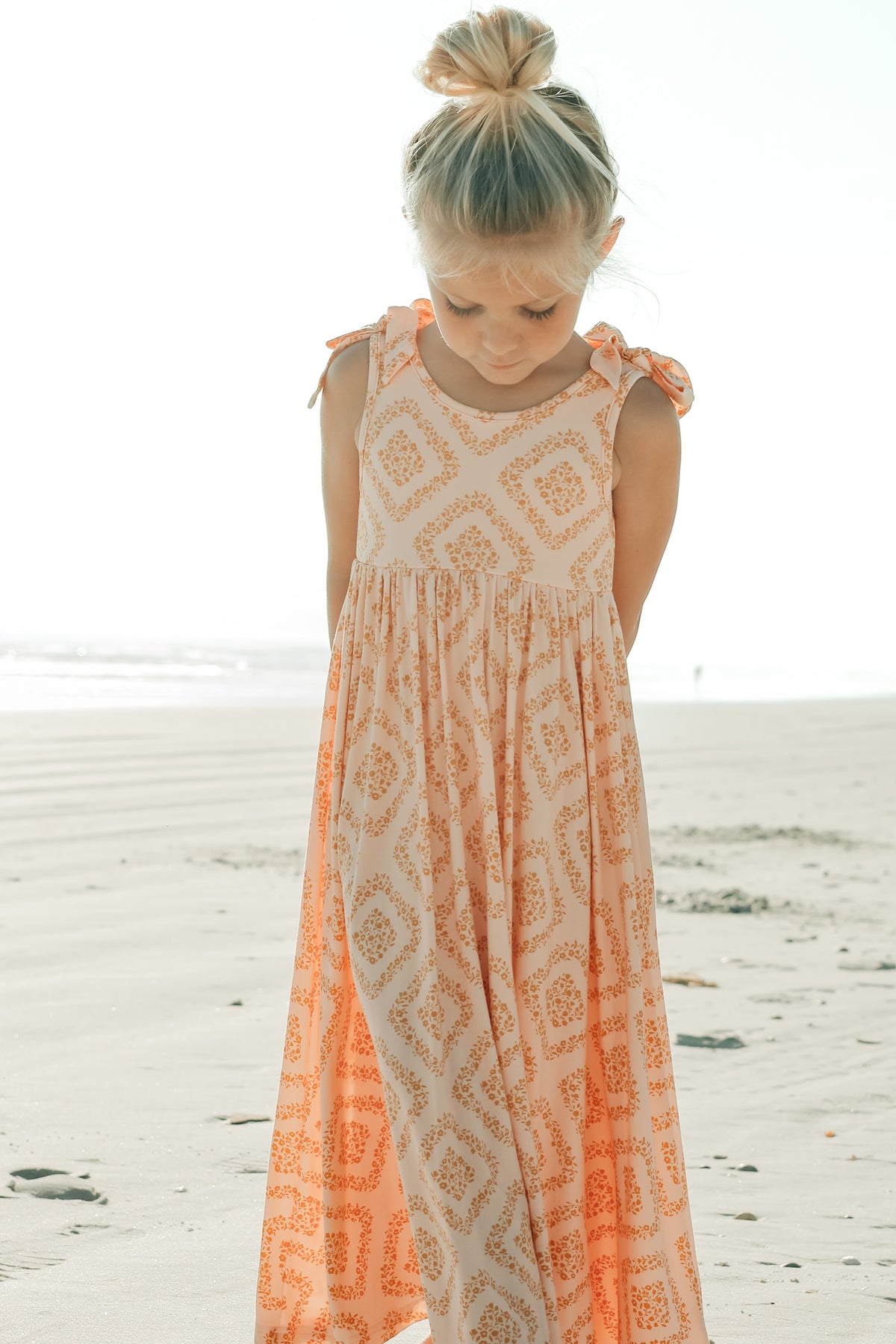 INDIE BLUE Dresses Liza Maxi Dress (floral diamond) FINAL SALE