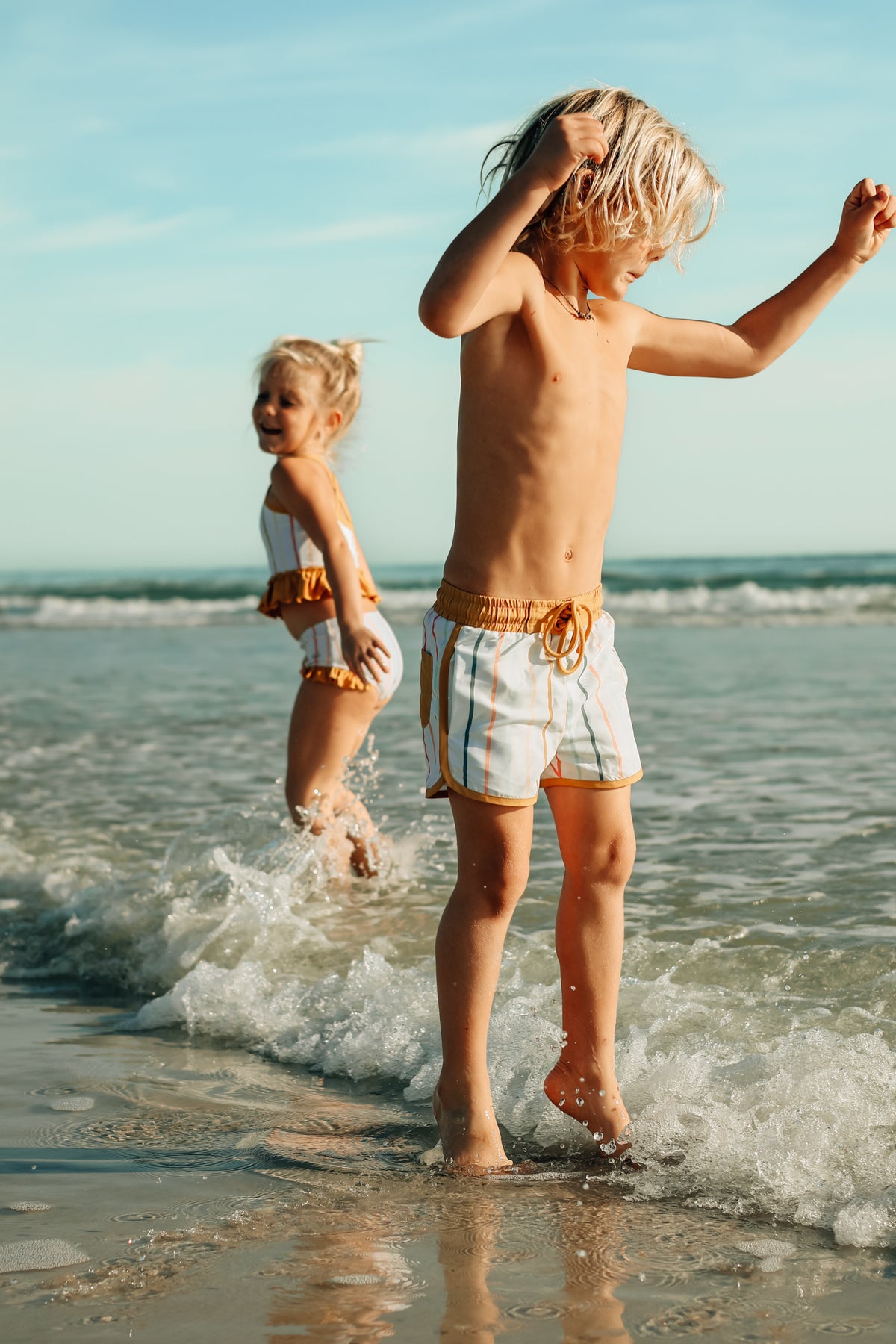 INDIE BLUE SWIM Tankini Set (color stripes)