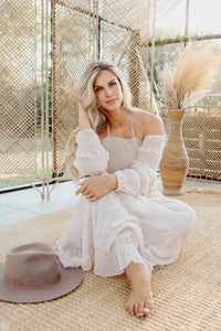 INDIE BLUE Women Women's Pippa Maxi (natural chiffon)