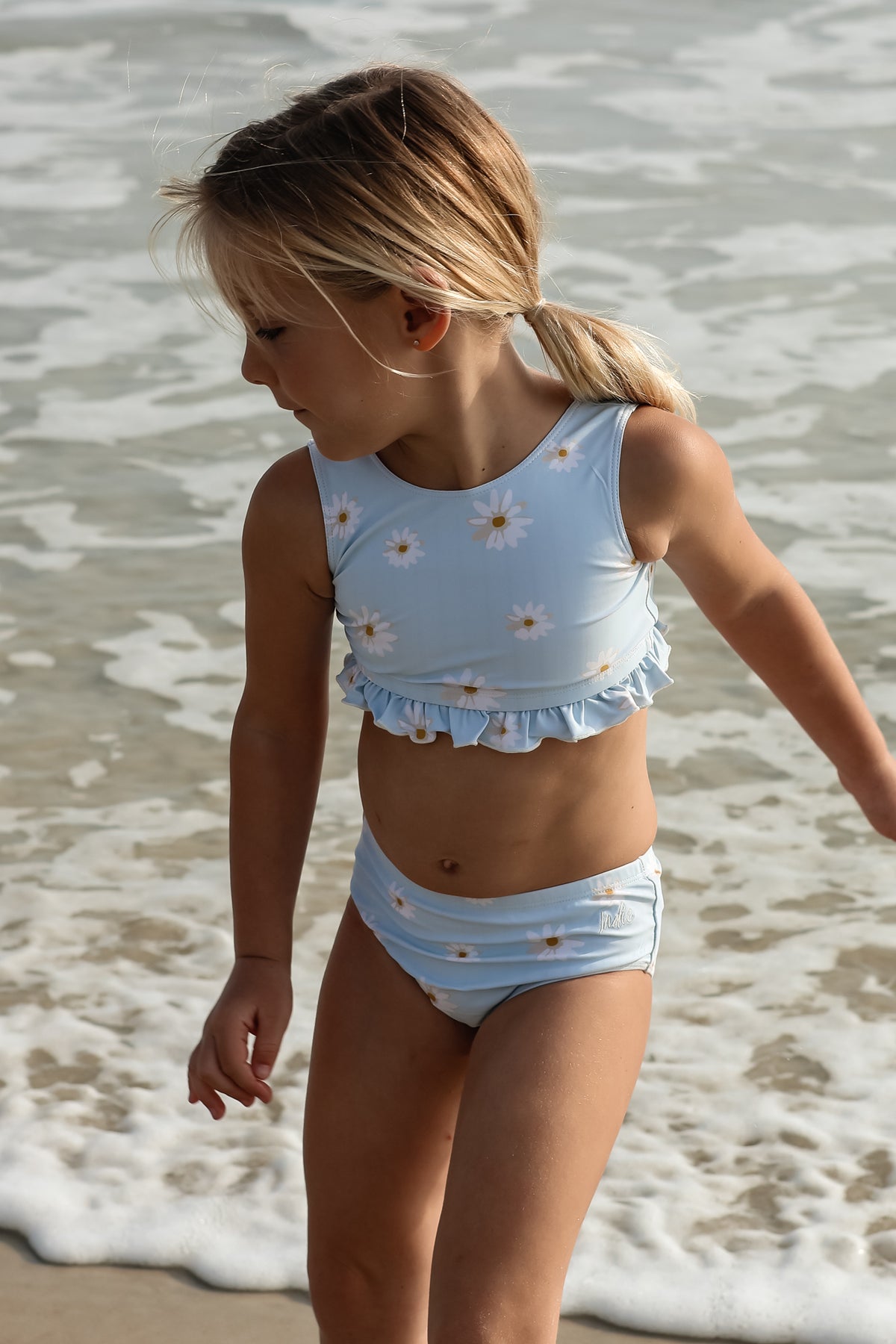 INDIE BLUE SWIM Scoopback Set (daisy) FINAL SALE