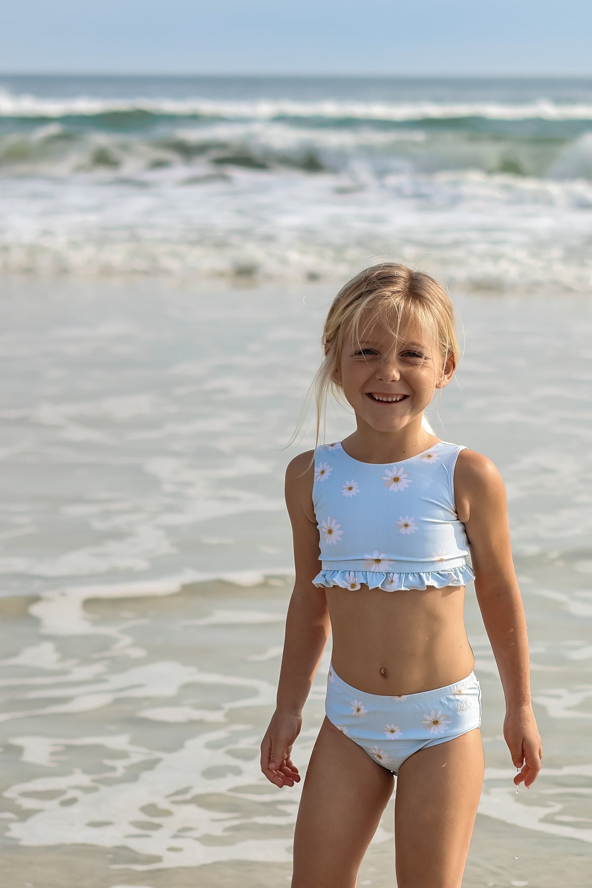 INDIE BLUE SWIM Scoopback Set (daisy) FINAL SALE