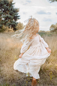 INDIE BLUE Dresses Pippa Maxi (natural chiffon)