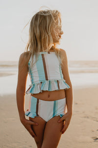 INDIE BLUE SWIM Tankini Set (stripe)