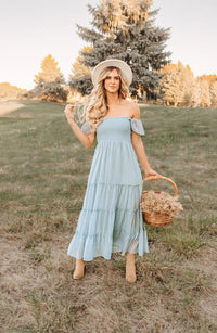 INDIE BLUE Women Women's Marabella Dress (blue swiss dot)
