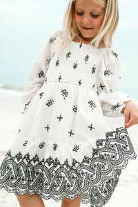 INDIE BLUE Dresses Mira Dress (embroidered diamond)