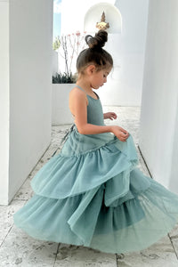 INDIE BLUE Dresses Wendy Dress (soft teal tulle)