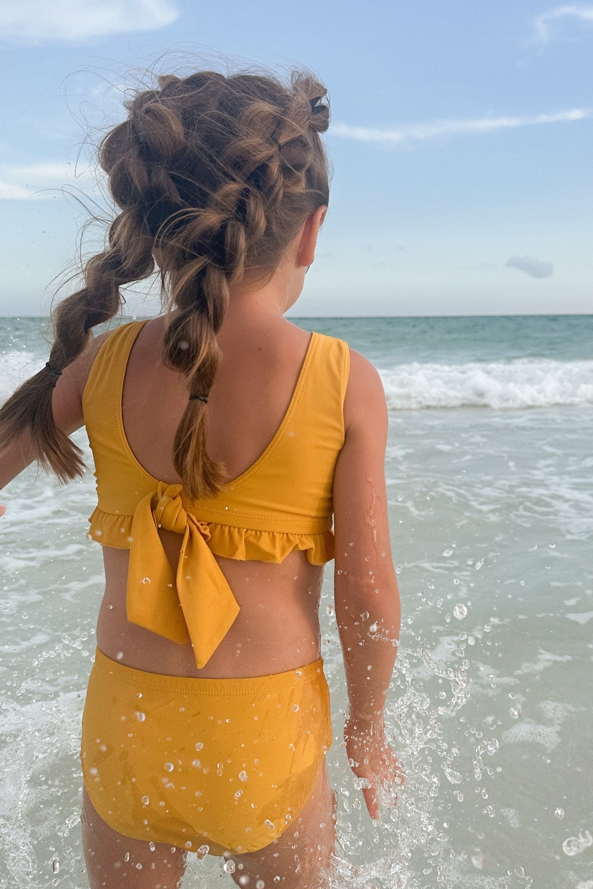 INDIE BLUE SWIM Scoopback Set (gold)