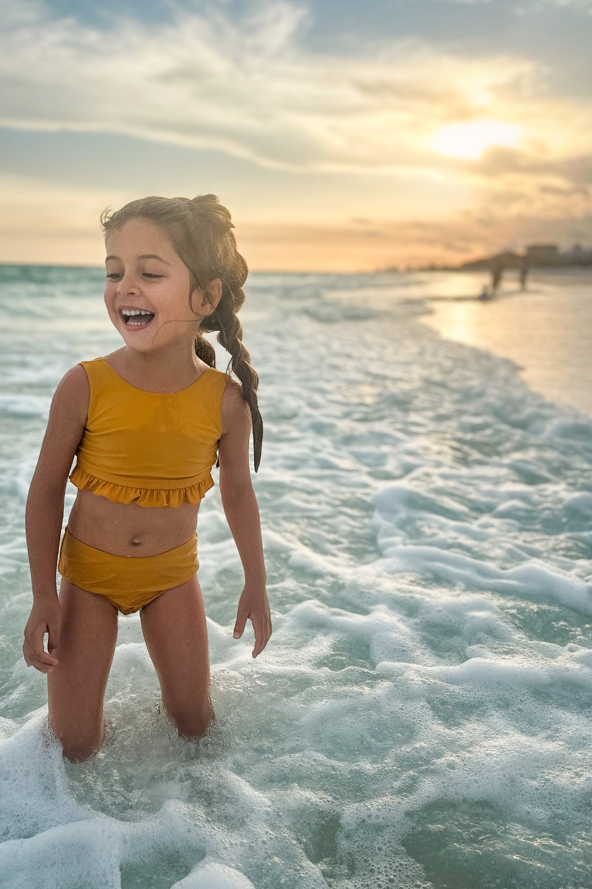 INDIE BLUE SWIM Scoopback Set (gold)