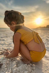 INDIE BLUE SWIM Scoopback Set (gold)