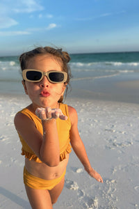 INDIE BLUE SWIM Scoopback Set (gold)