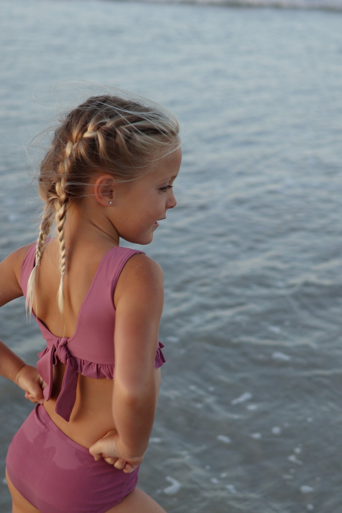 INDIE BLUE SWIM Scoopback Set (violet)