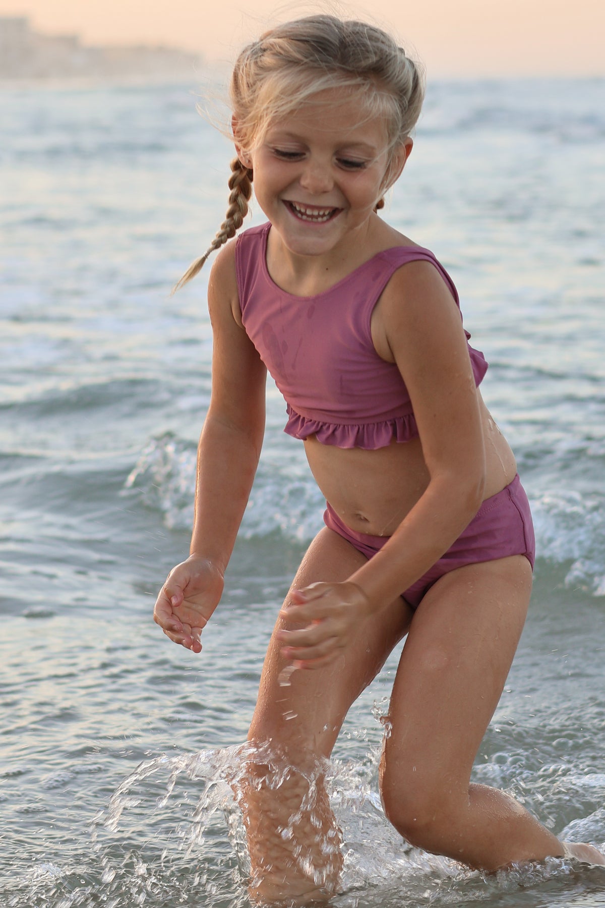 INDIE BLUE SWIM Scoopback Set (violet)