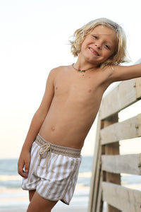 INDIE BLUE SWIM Board Shorts (ash stripe)