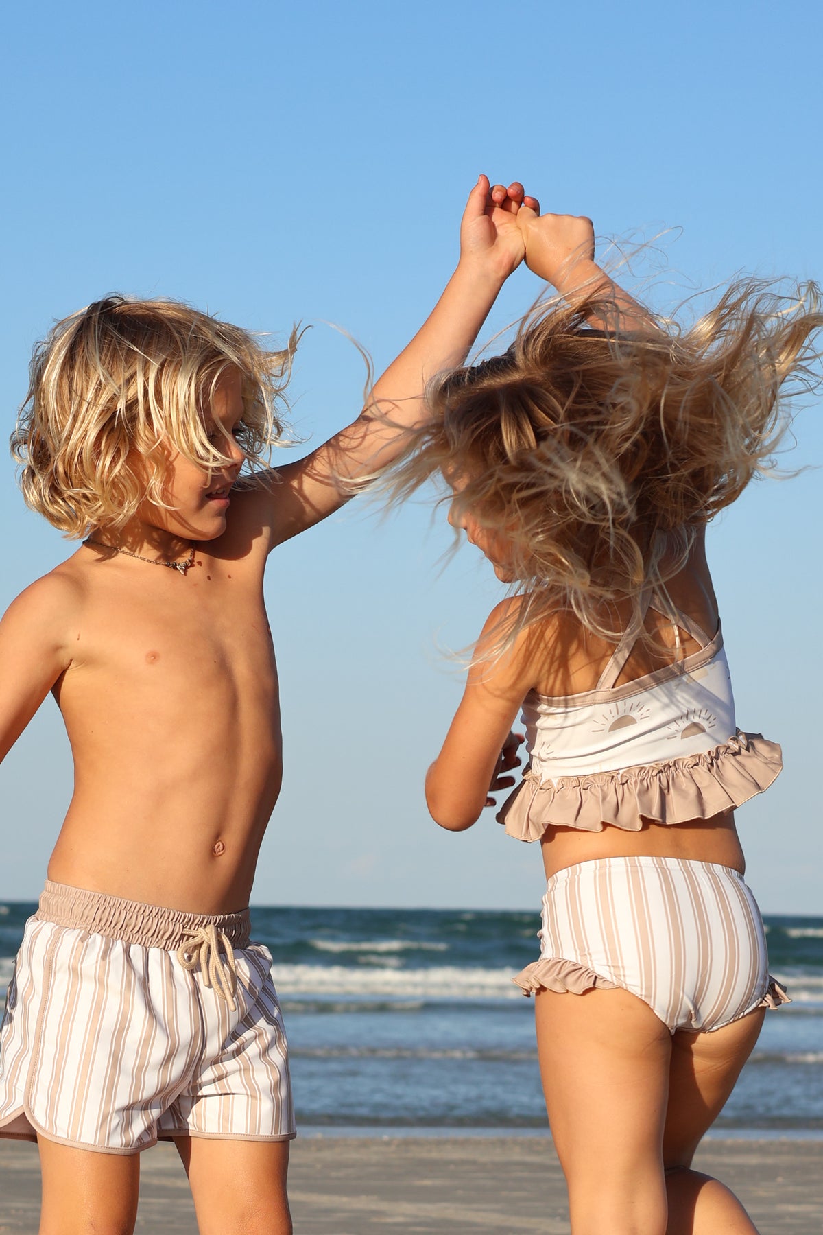 INDIE BLUE SWIM Board Shorts (ash stripe)