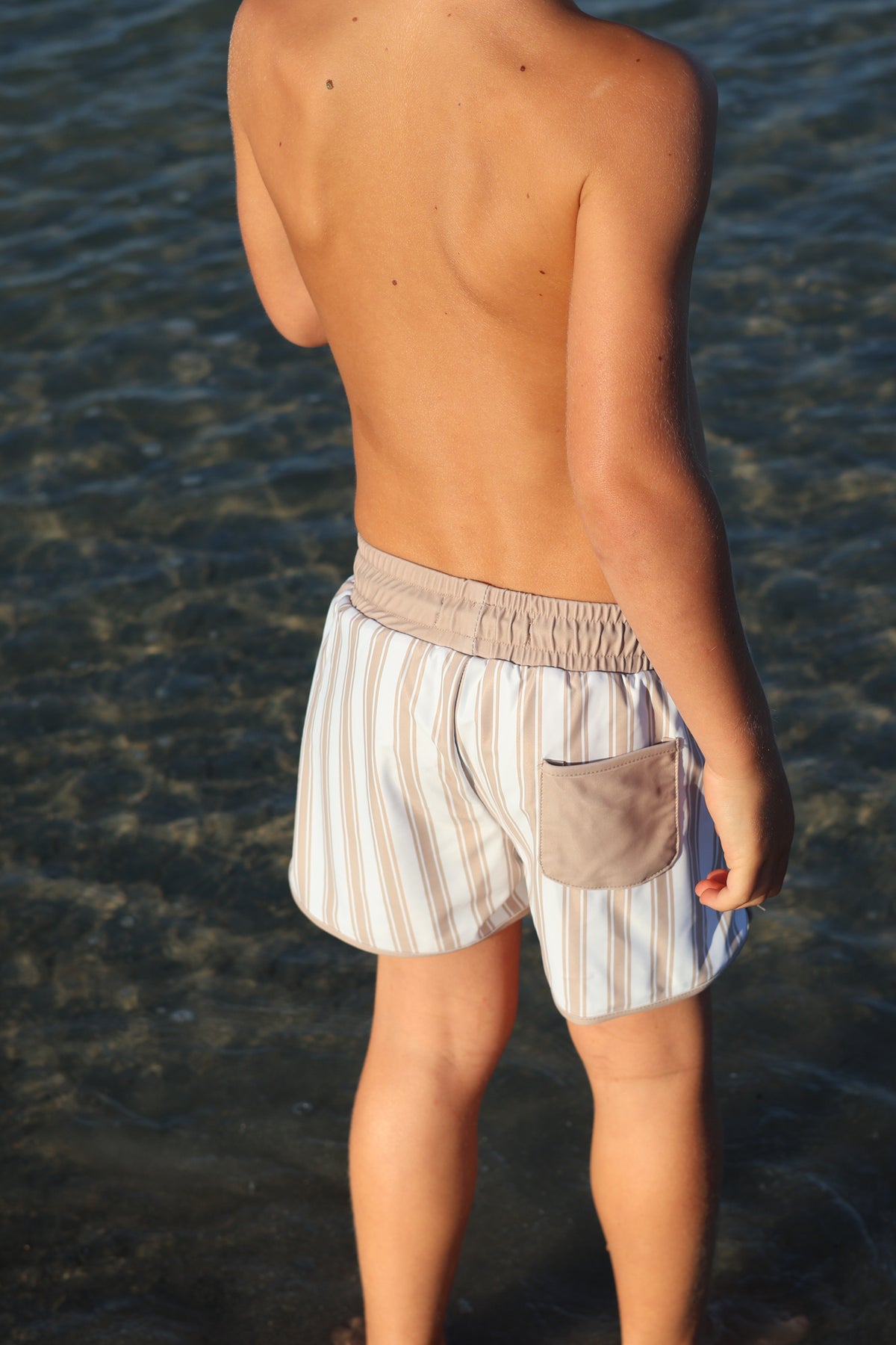 INDIE BLUE SWIM Board Shorts (ash stripe)