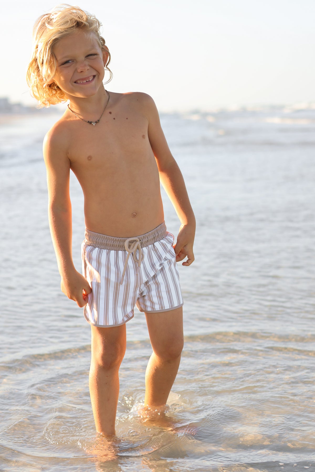 INDIE BLUE SWIM Board Shorts (ash stripe)