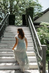 INDIE BLUE Women Women's Marabella Dress (sage swiss dot)