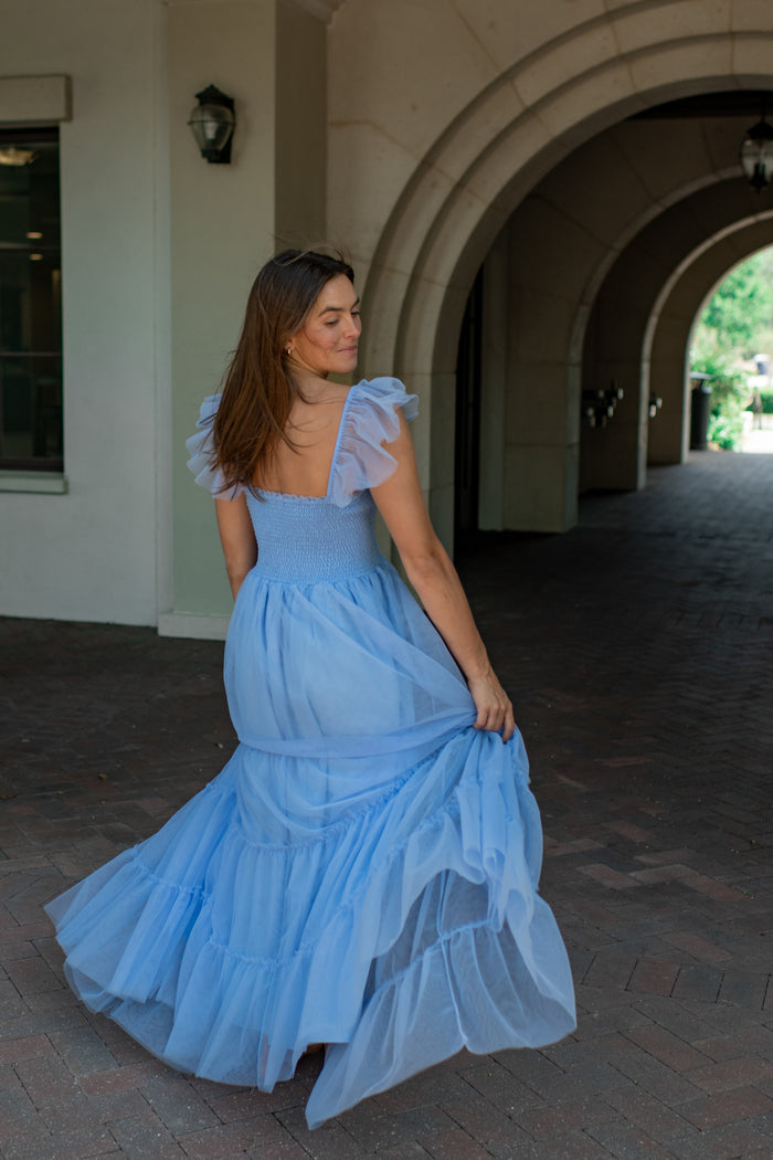 INDIE BLUE Women Women's Marabella Dress (periwinkle tulle)