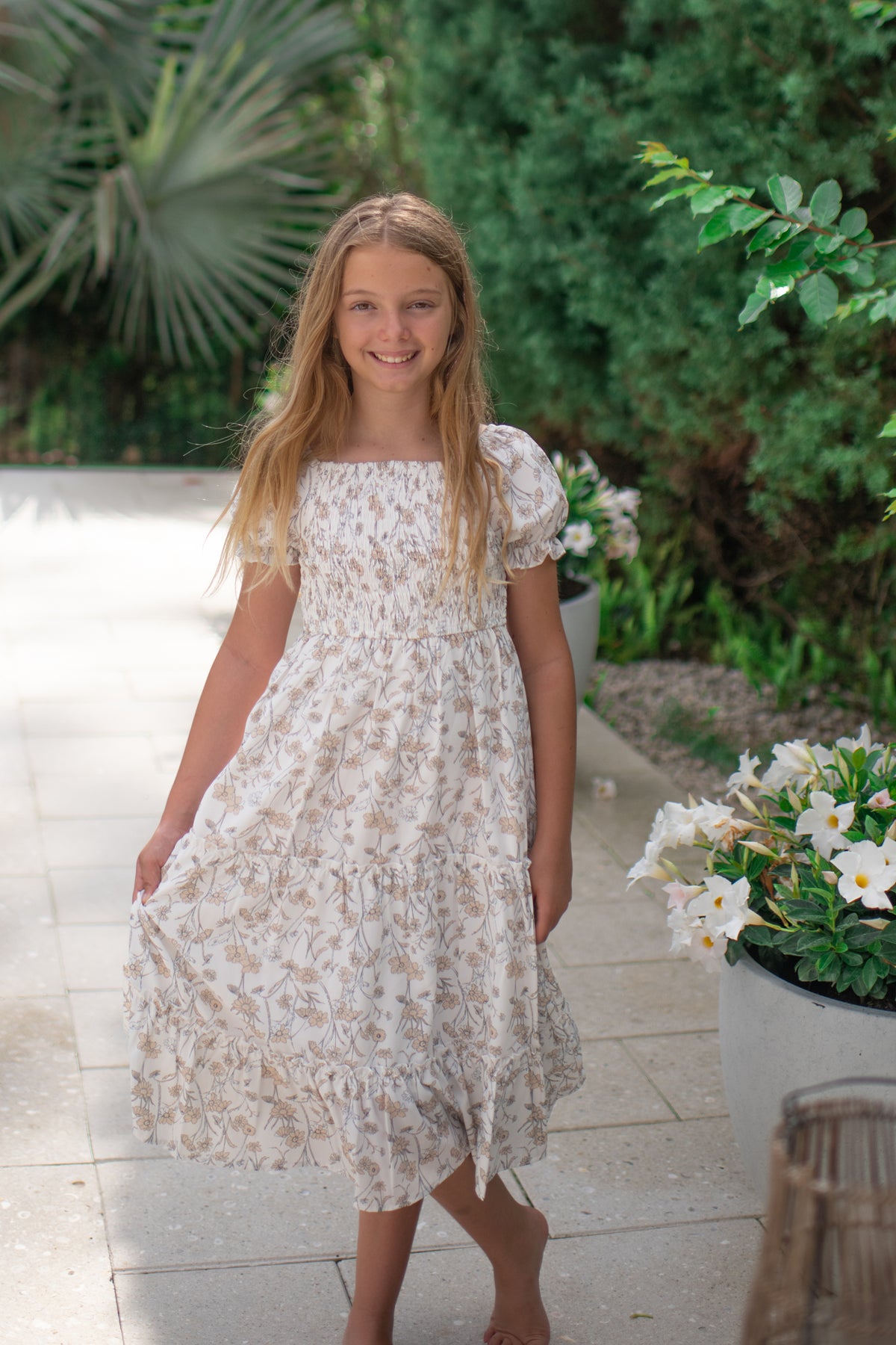 INDIE BLUE Dresses Elle Midi (art floral)