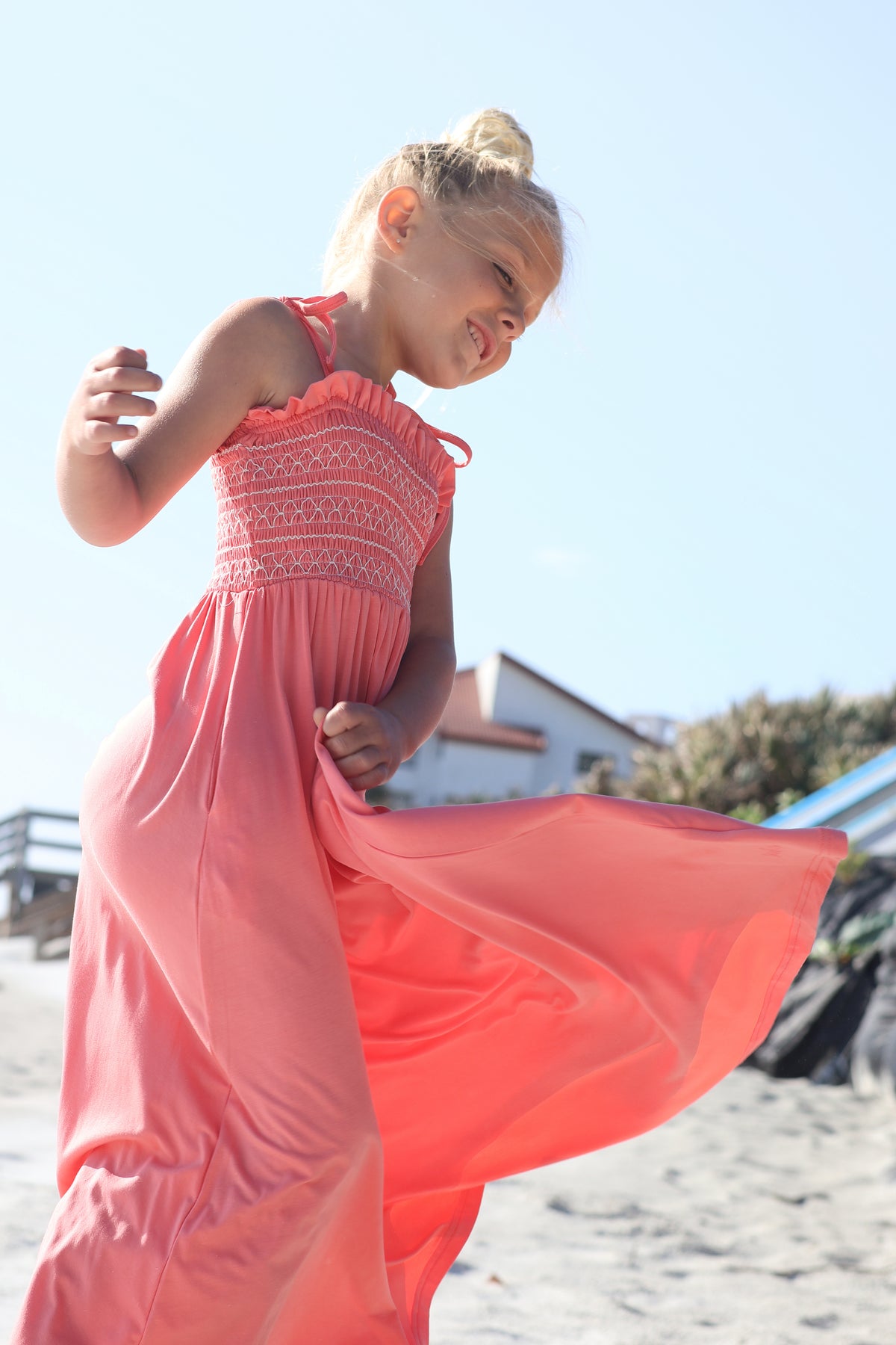 INDIE BLUE Dresses Stella Maxi (shell pink) FINAL SALE