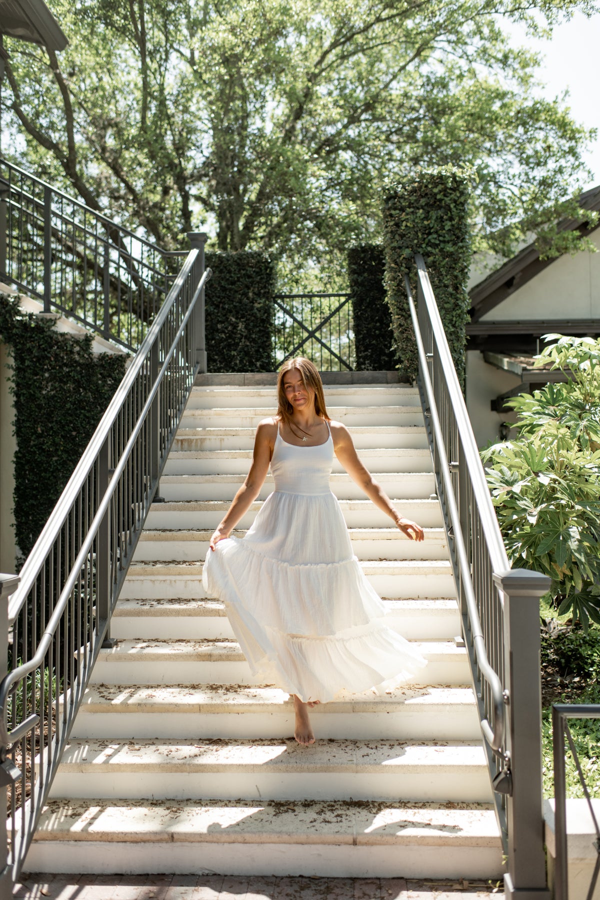 INDIE BLUE Women Women's Wendy Dress (white muslin)
