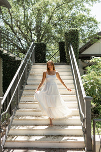INDIE BLUE Women Women's Wendy Dress (white muslin)