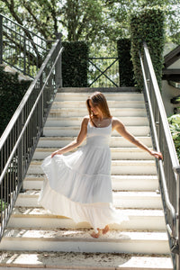 INDIE BLUE Women Women's Wendy Dress (white muslin)