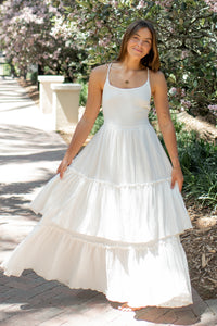 INDIE BLUE Women Women's Wendy Dress (white muslin)