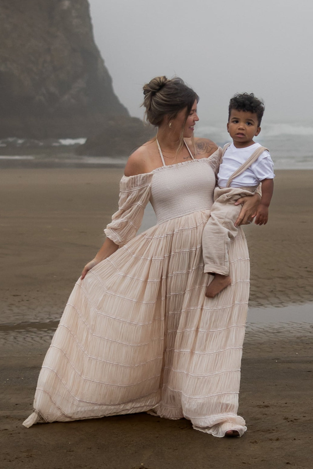 INDIE BLUE Women Women's Pippa Maxi (natural chiffon)