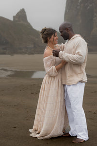 INDIE BLUE Women Women's Pippa Maxi (natural chiffon)