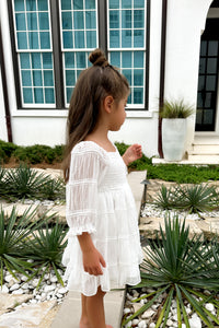 INDIE BLUE Dresses Karina Dress (white chiffon)