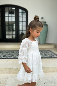 INDIE BLUE Dresses Karina Dress (white chiffon)