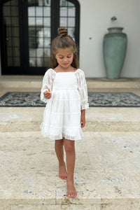INDIE BLUE Dresses Karina Dress (white chiffon)