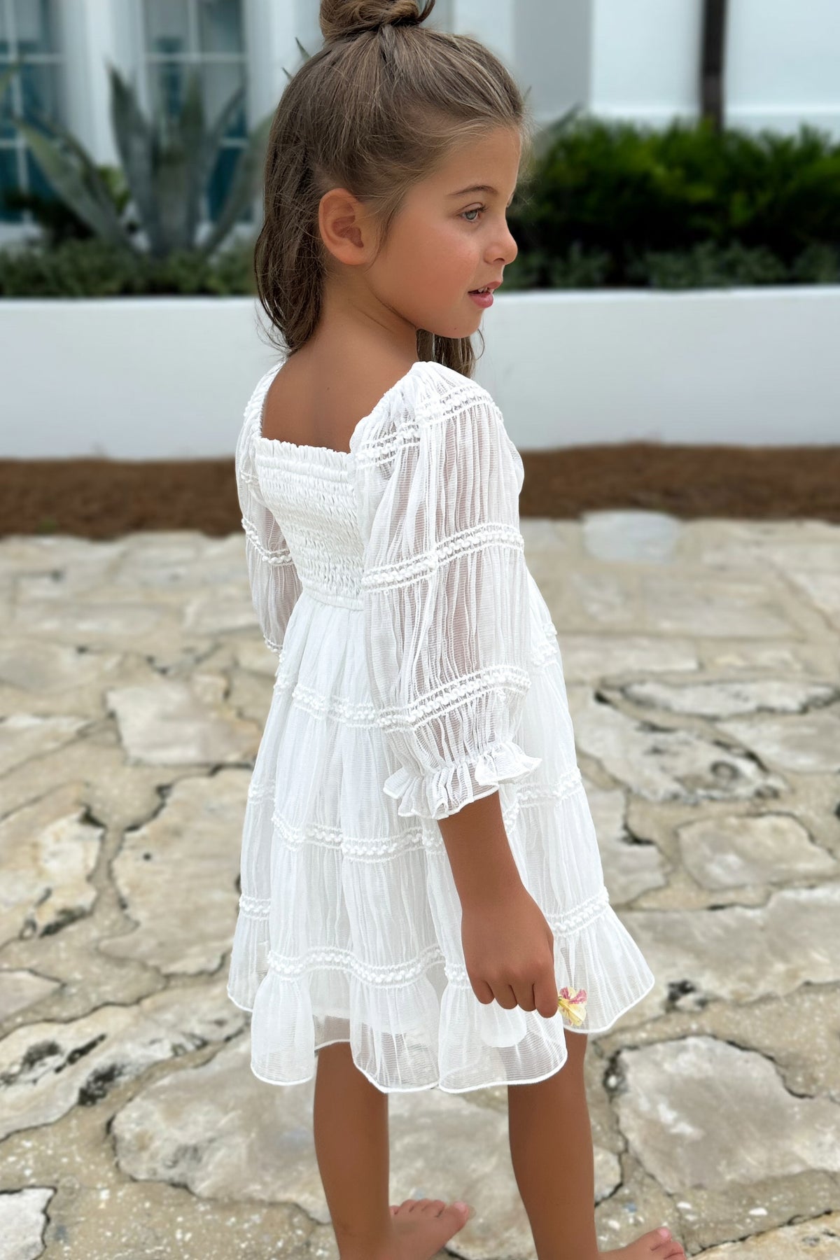 INDIE BLUE Dresses Karina Dress (white chiffon)