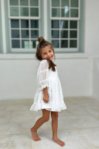 INDIE BLUE Dresses Karina Dress (white chiffon)