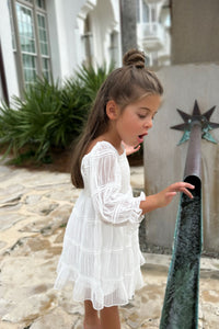 INDIE BLUE Dresses Karina Dress (white chiffon)