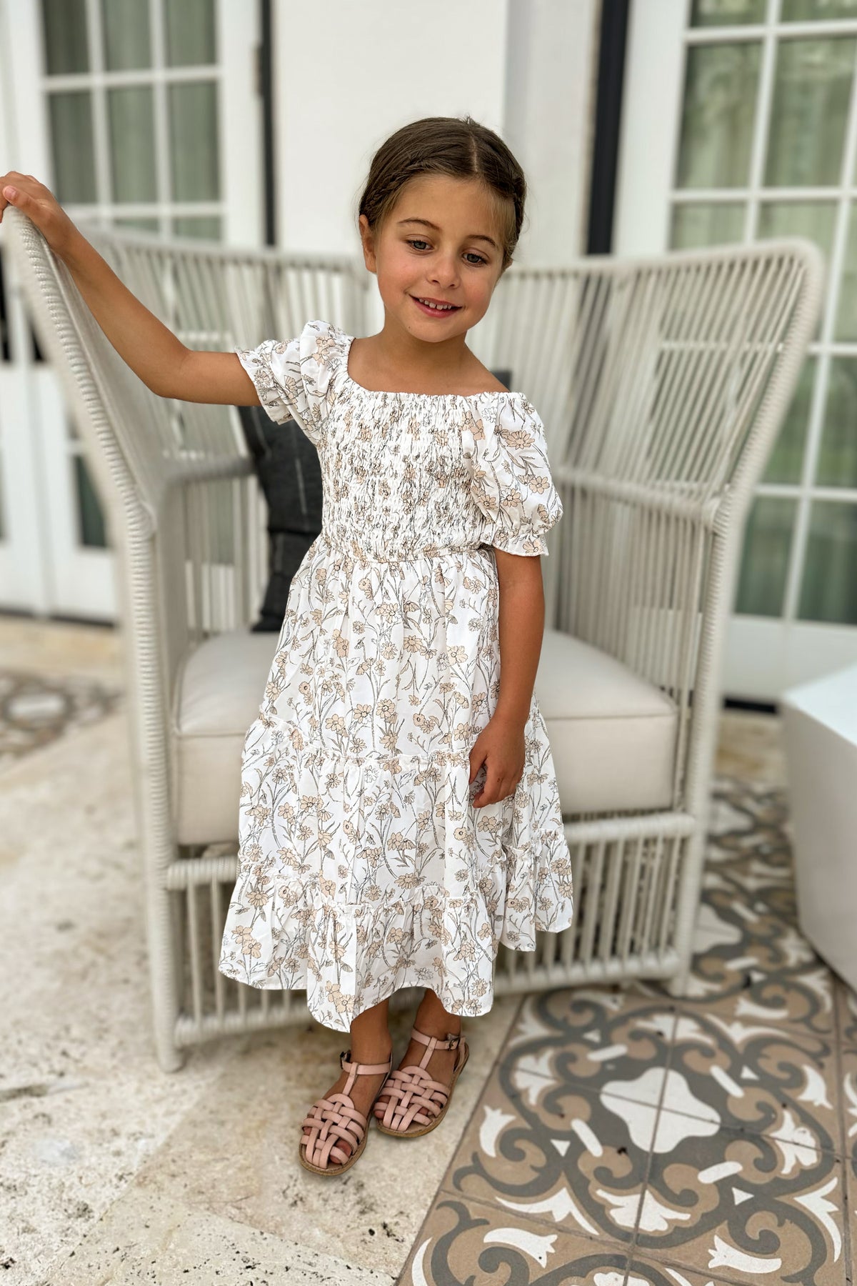 INDIE BLUE Dresses Elle Midi (art floral)