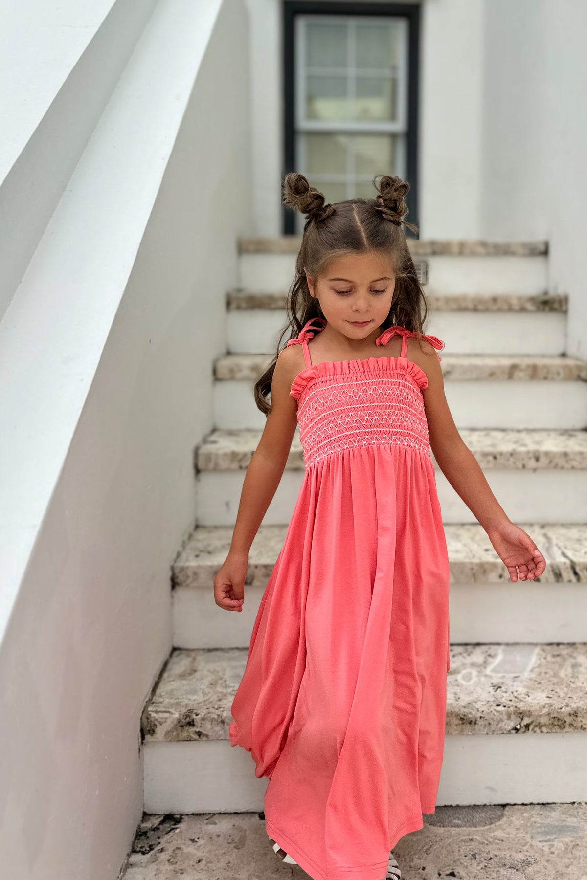 INDIE BLUE Dresses Stella Maxi (shell pink) FINAL SALE