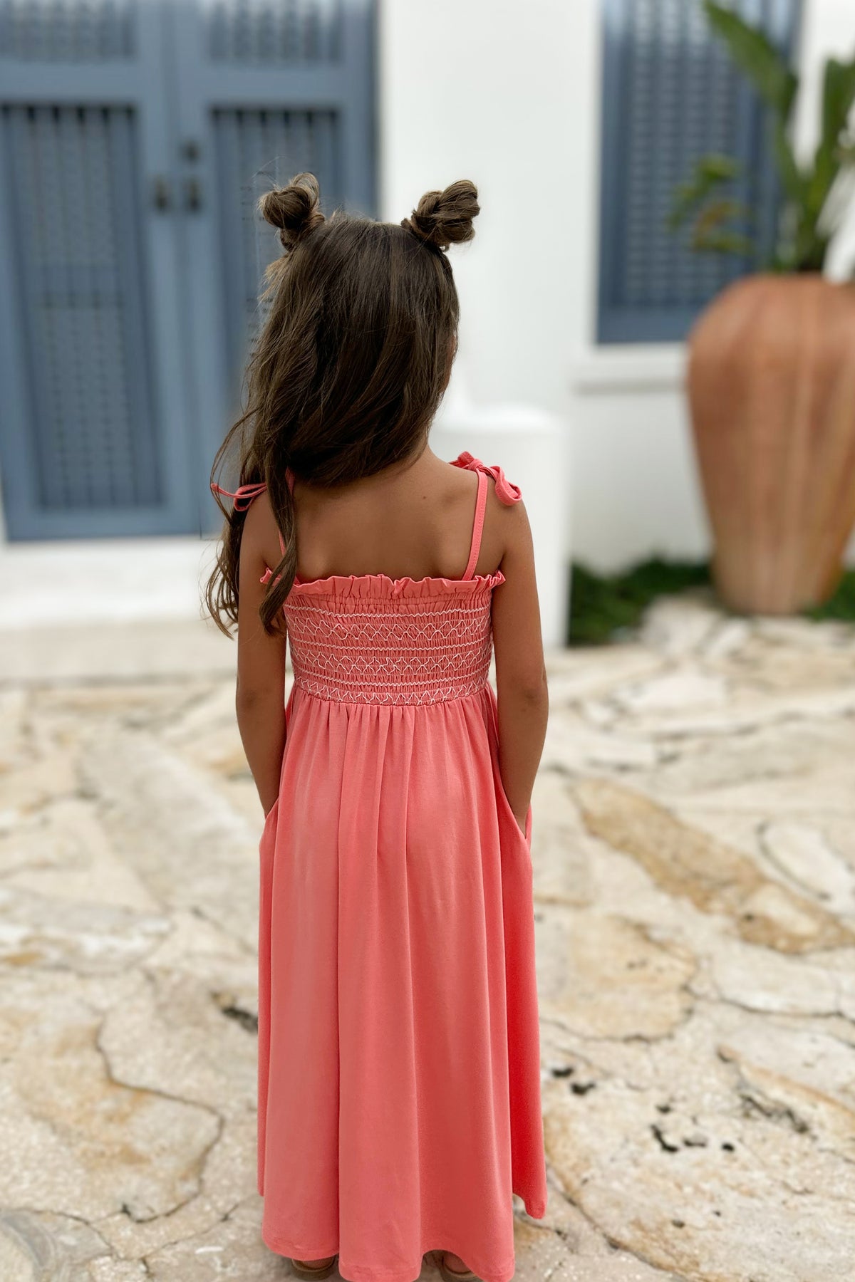 INDIE BLUE Dresses Stella Maxi (shell pink) FINAL SALE