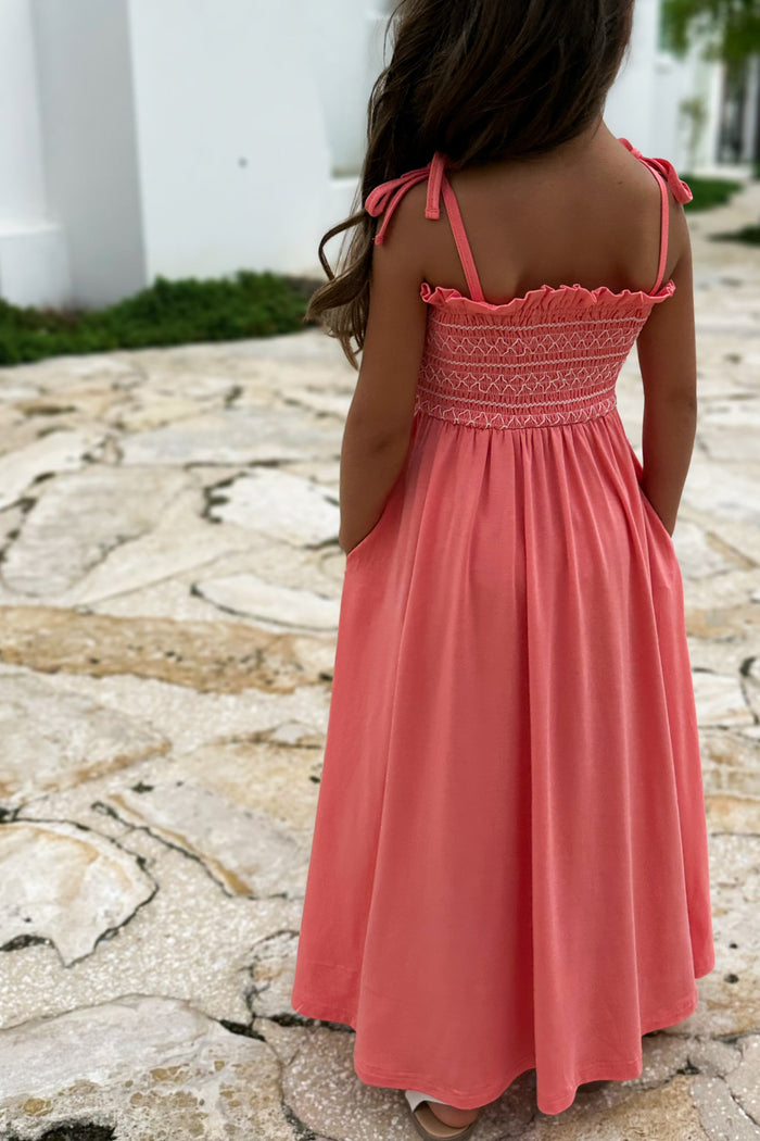 INDIE BLUE Dresses Stella Maxi (shell pink) FINAL SALE
