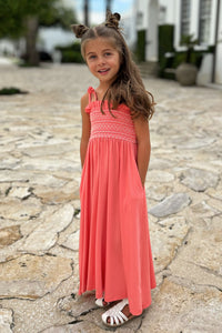 INDIE BLUE Dresses Stella Maxi (shell pink) FINAL SALE