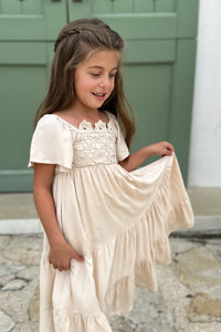 INDIE BLUE Dresses Winnie Lace Dress (natural)