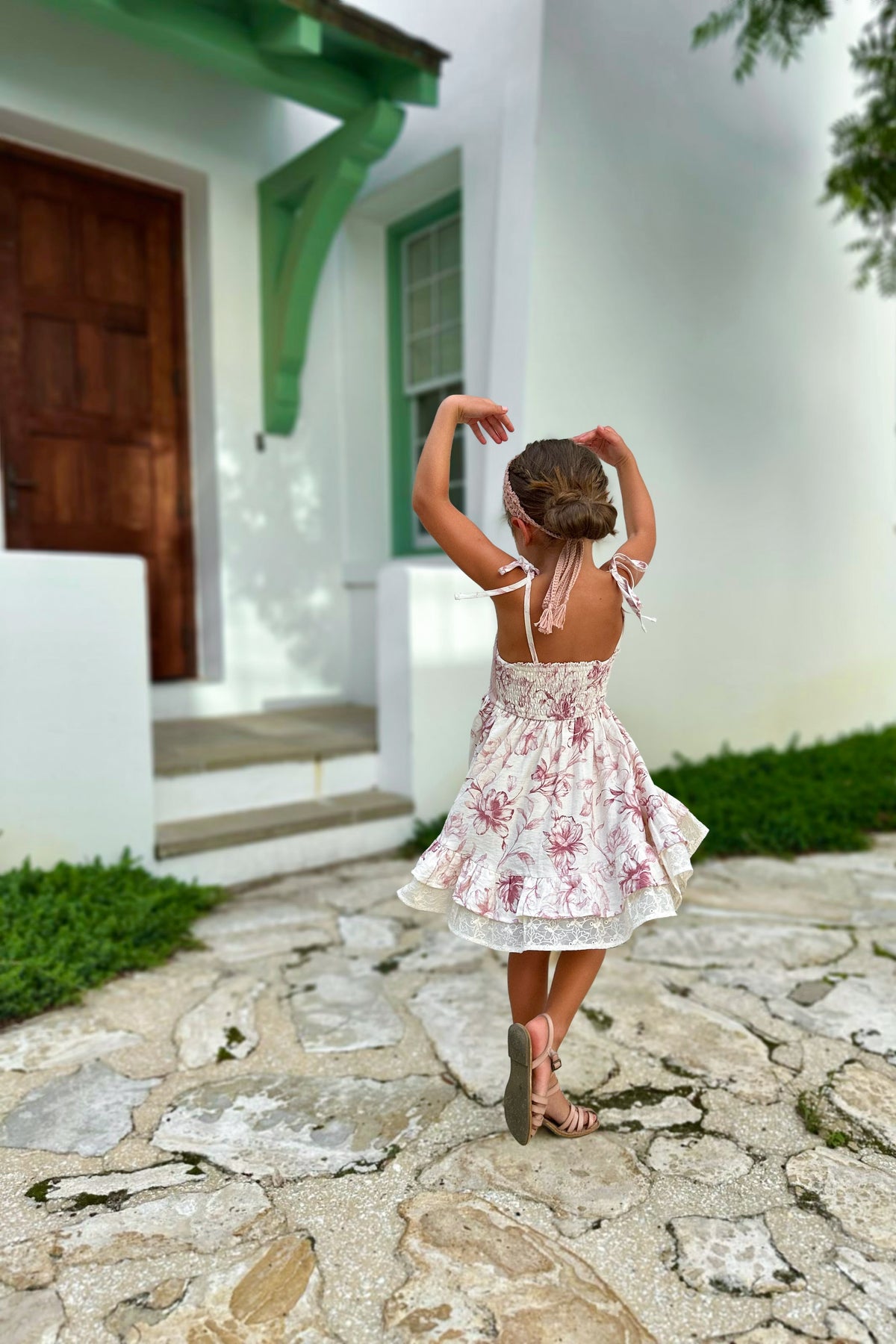 INDIE BLUE Dresses Everleigh Dress (floret pink)