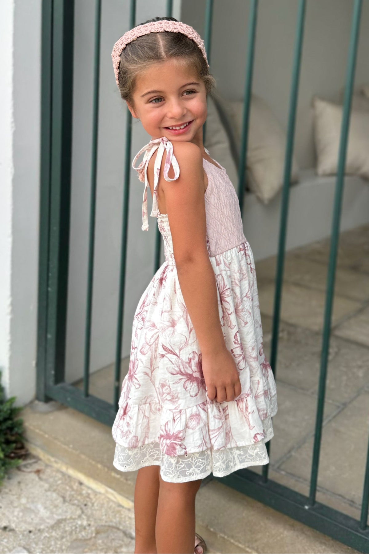 INDIE BLUE Dresses Everleigh Dress (floret pink)