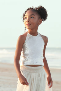 INDIE BLUE Separates Faye Halter (natural sequin)