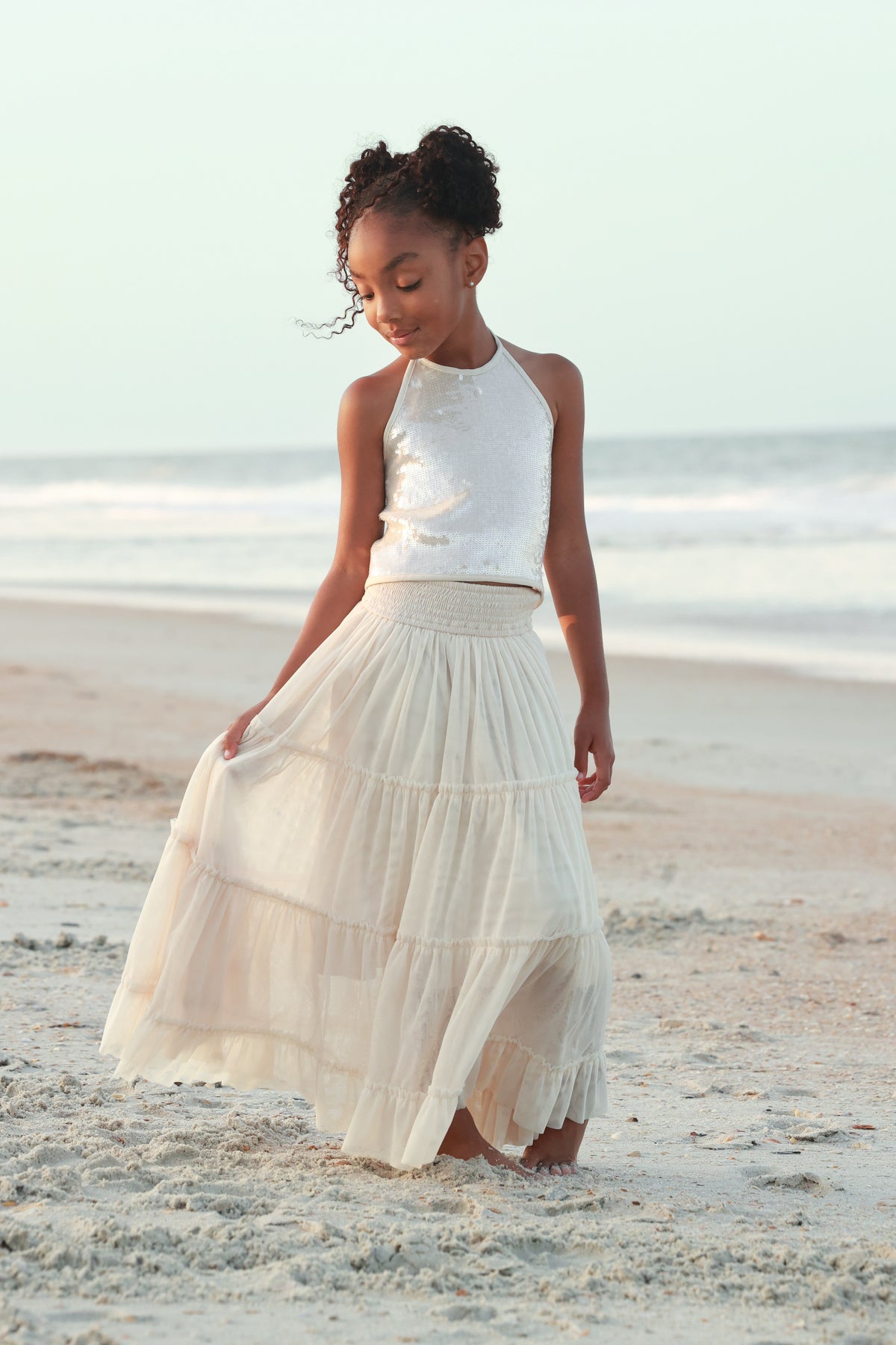 INDIE BLUE Separates Faye Halter (natural sequin)