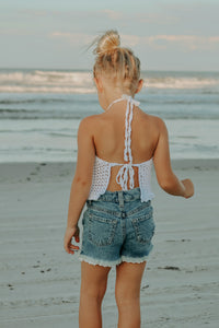 INDIE BLUE Separates Izzy Halter (white)