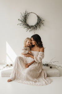 INDIE BLUE Women Women's Pippa Maxi (natural chiffon)